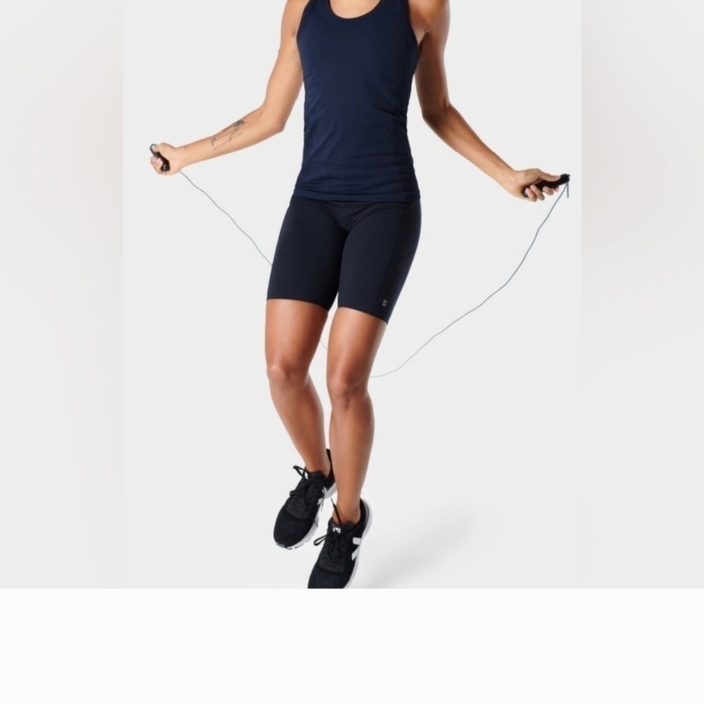 Sweaty Betty Womens Athlete Seamless Workout Vest Navy Size Large
